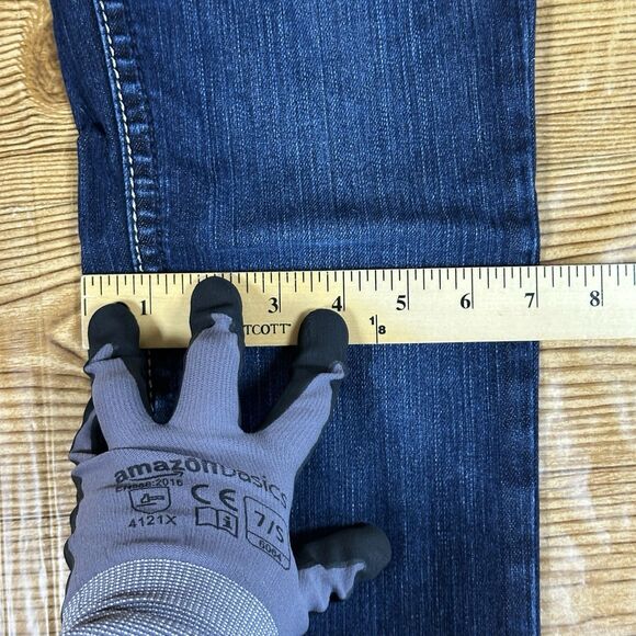 Miss Me Jeans Women’s 27 Blue Skinny JP46565 Sequence Embroidered Flap Pockets - Picture 10 of 16